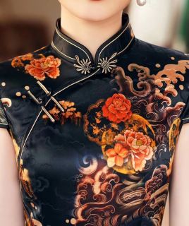 旗袍  妮卡丹奥  红装  礼服